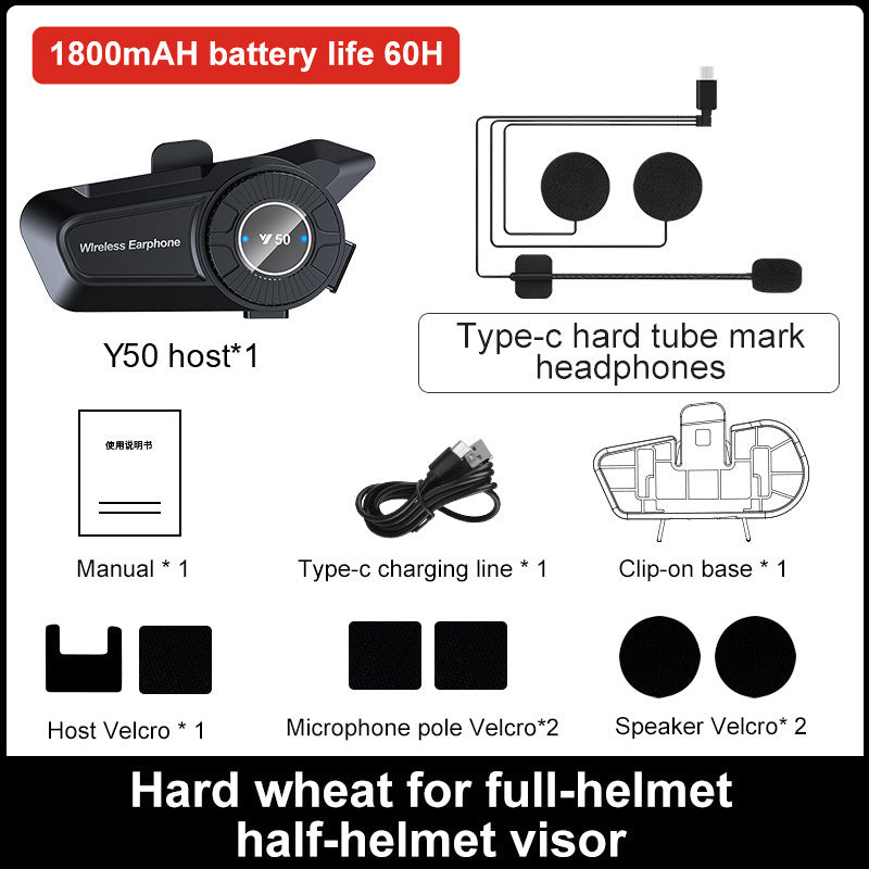 Motorcycle Helmet Riding Wireless Waterproof Bluetooth Headset