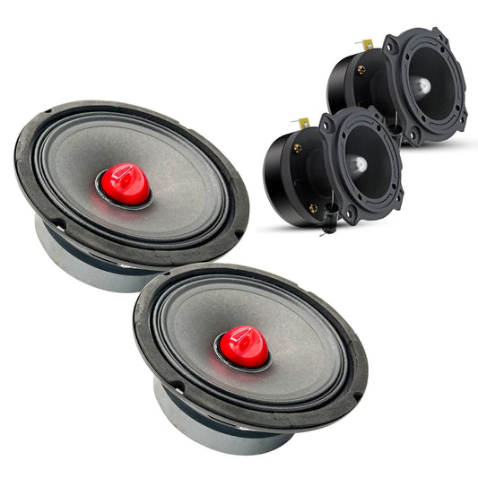 5Core 6.5 Inch Midrange Speaker + Tweeter Combo 500W PMPO 8Ohm