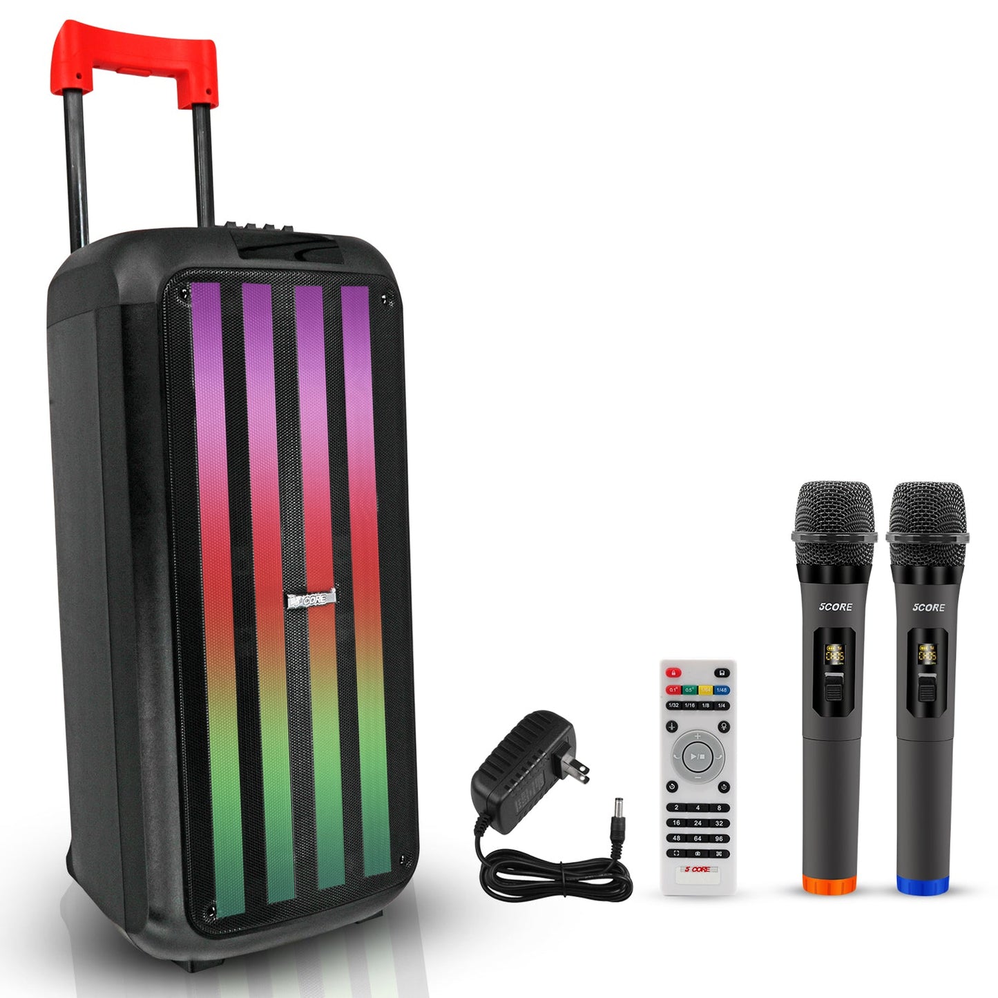 5Core Bluetooth Party Speaker 8 inch PA RGB Partybox Karaoke Machine
