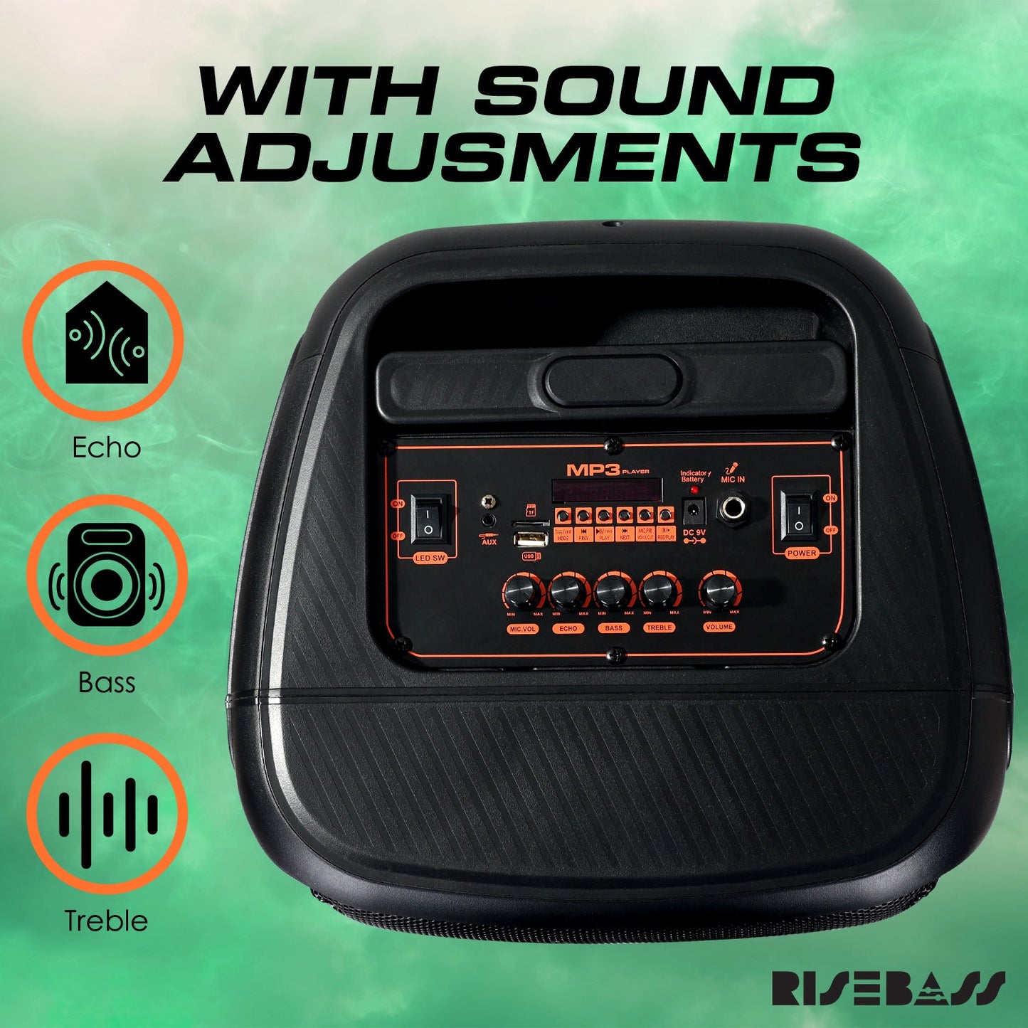 Risebass Trolley Speaker with 14β Subwoofer-2