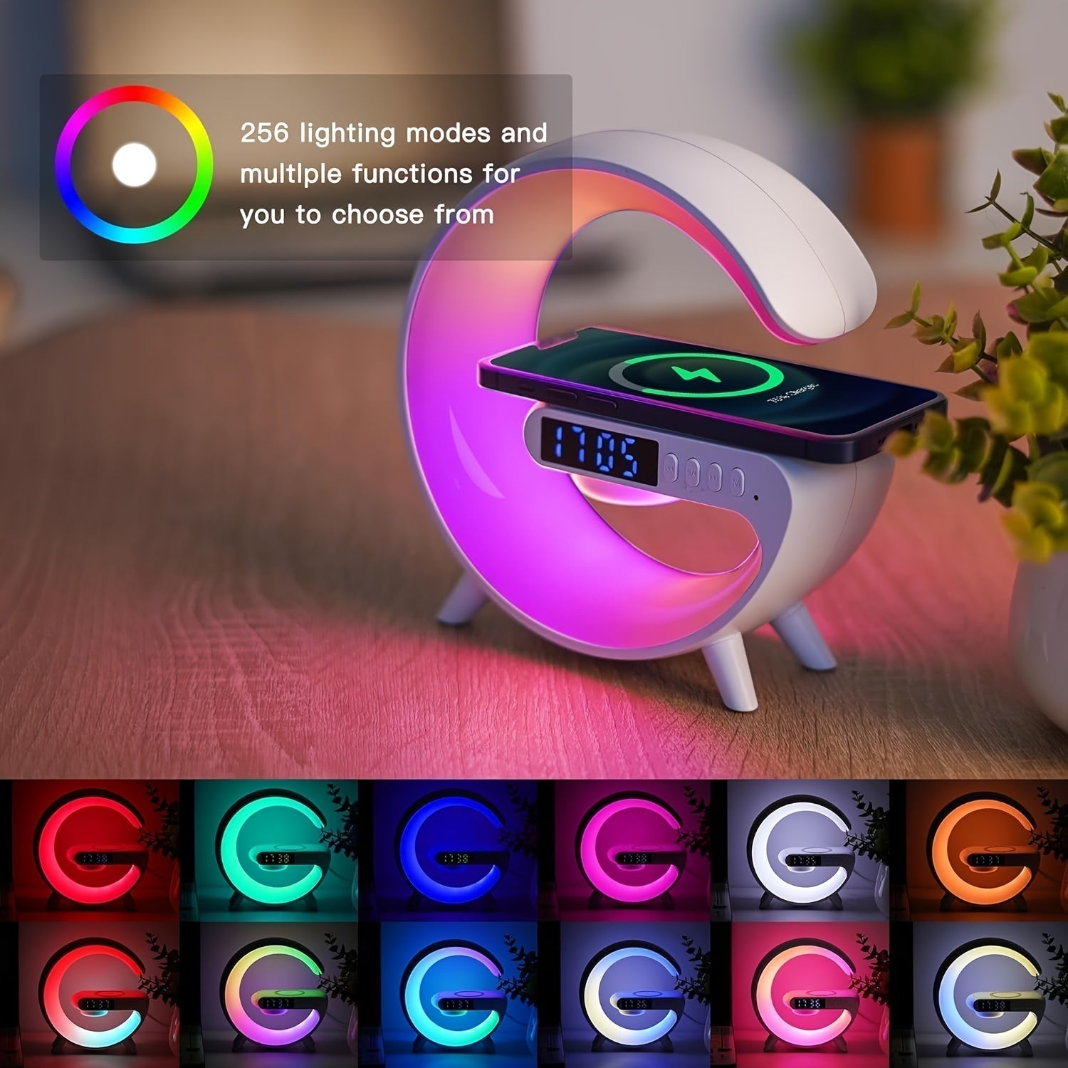 Speaker Wireless with Fast Charging & RGB Light-4