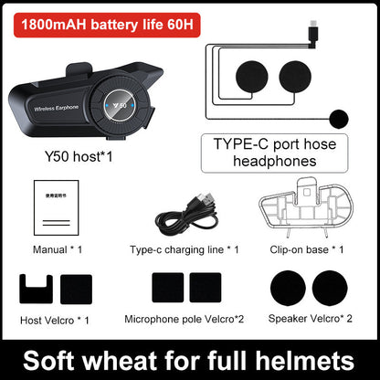 Motorcycle Helmet Riding Wireless Waterproof Bluetooth Headset