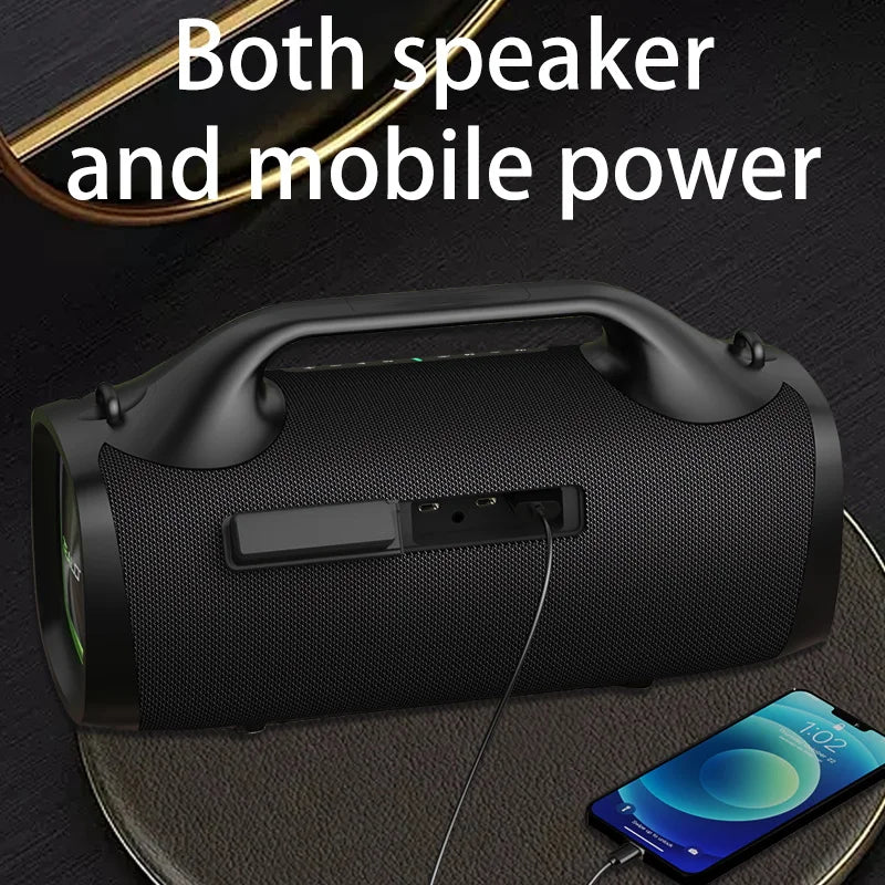 S79 100W Wireless Speaker, Outdoor Portable Subwoofer Speaker, Hifi Sound Quality,Dual Pairing, Fast Charging,24000Mah.