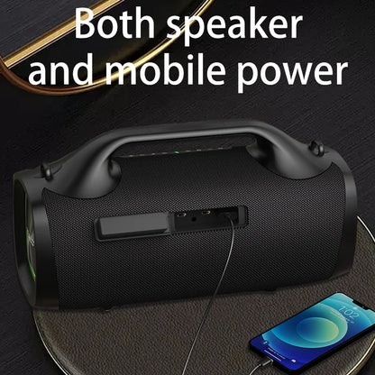 S79 100W Wireless Speaker, Outdoor Portable Subwoofer Speaker, Hifi Sound Quality,Dual Pairing, Fast Charging,24000Mah.