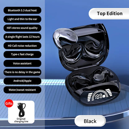 Mini Noise Cancelling TWS Wireless Sports Headphones with Bluetooth 5.3-4