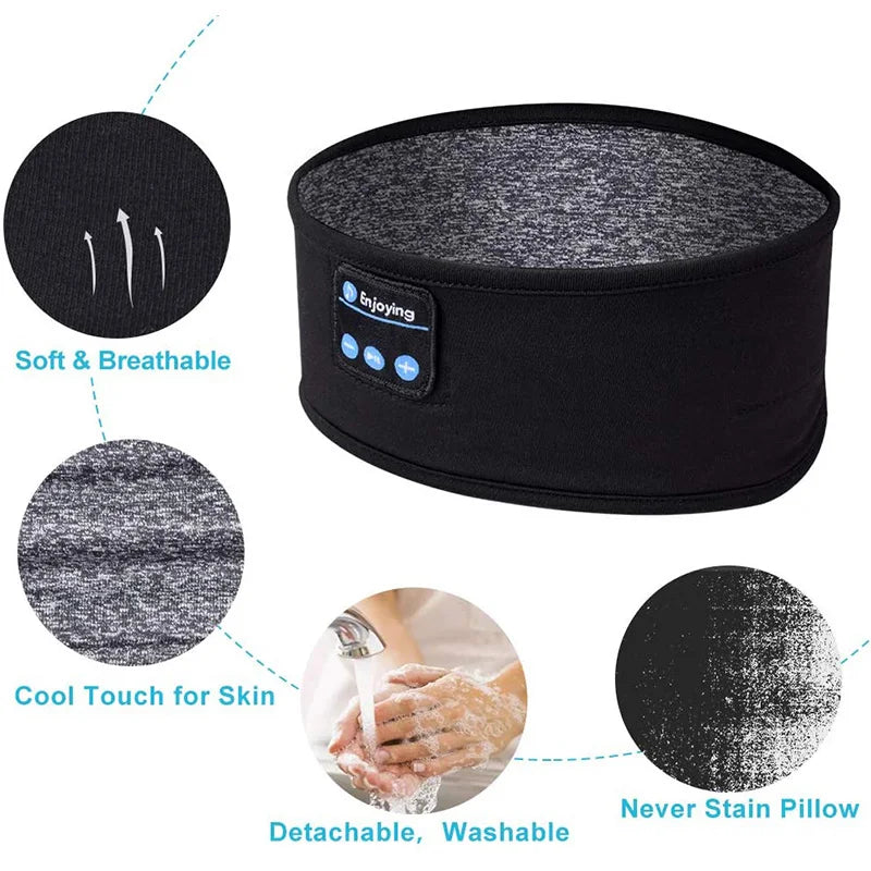 Wireless Bluetooth Sleep Headband Music Headset-4