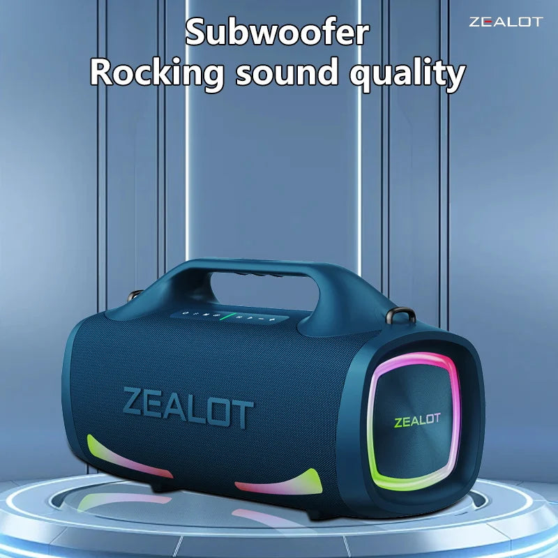 S79 100W Wireless Speaker, Outdoor Portable Subwoofer Speaker, Hifi Sound Quality,Dual Pairing, Fast Charging,24000Mah.